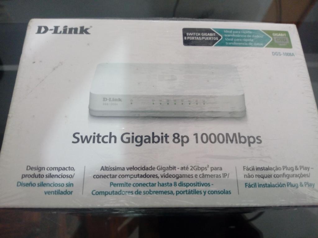 Switch D LINK 8Port Gigabit DGSA
