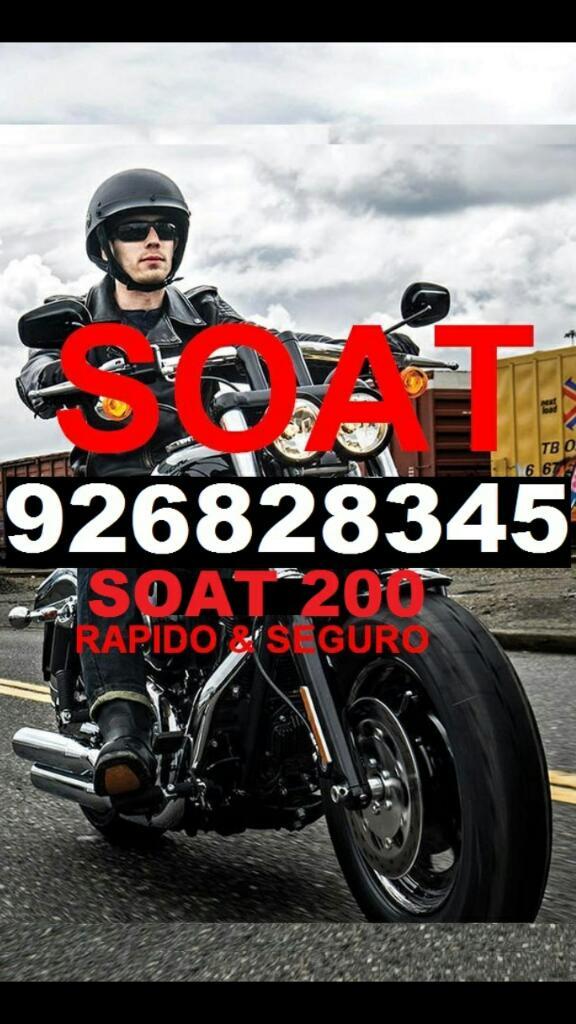 Soat para Moto rapidoseguro Delivery