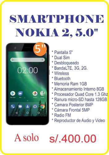 Smartphone Nokia 2, 5.0, Android 7.1 Lte,dual Sim