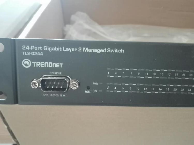 Switch Trendnet 24 Port TL2G244 10/100/1000 L2 Administrable
