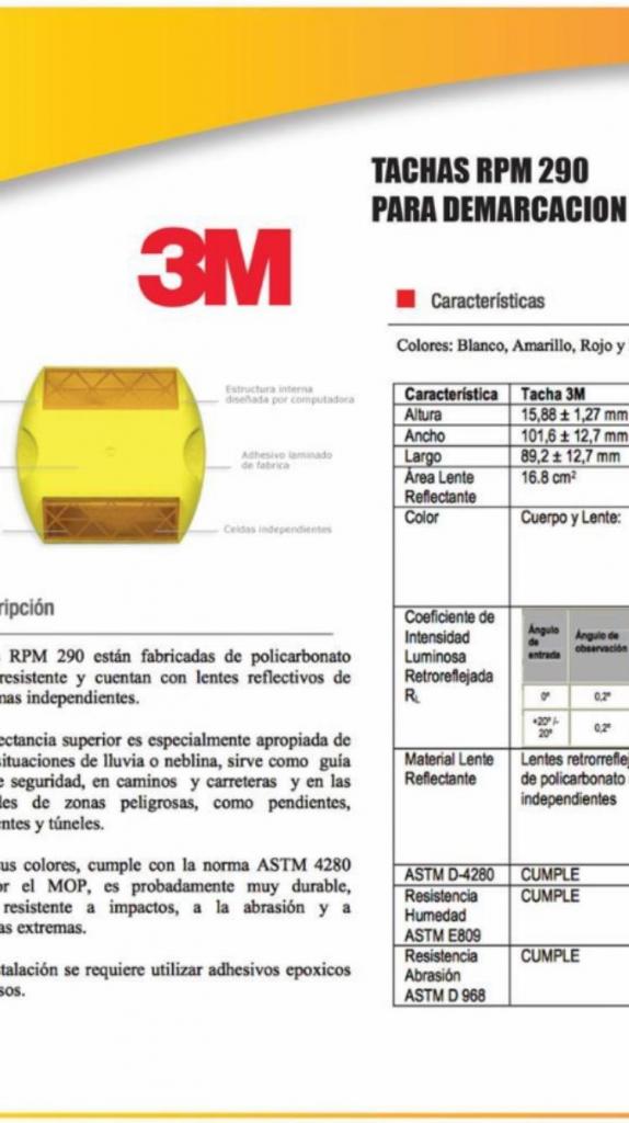 Tachas 3M Ojos de Gato