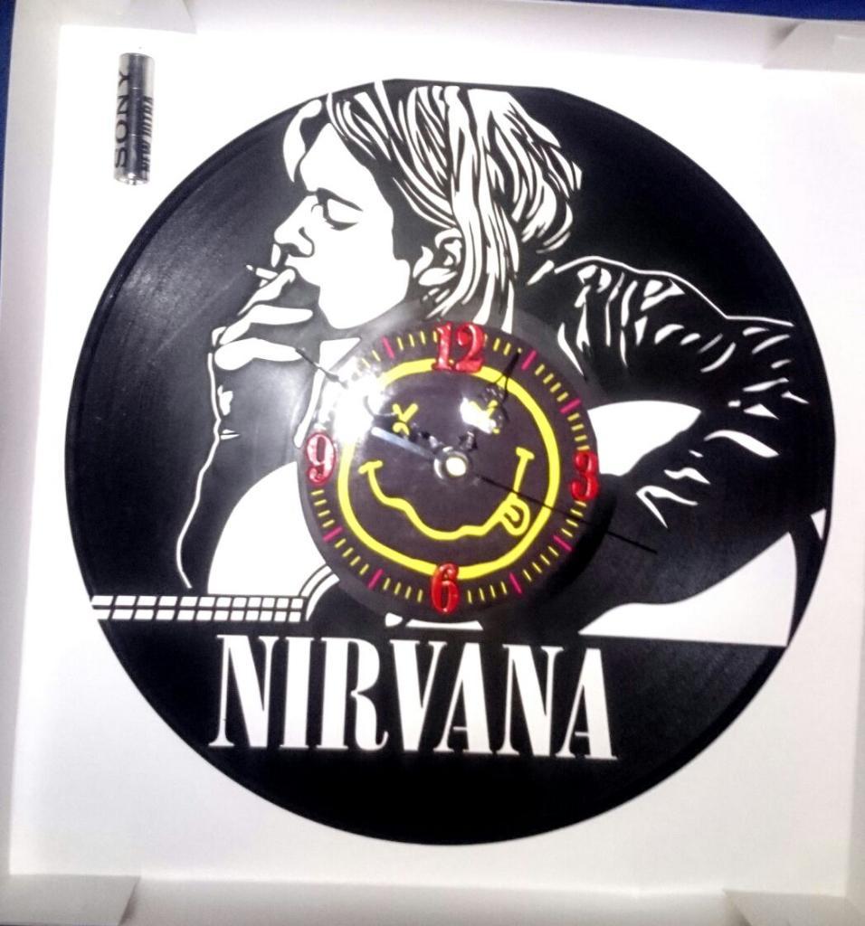 Reloj Kurt Cobain Vinilo Nuevo