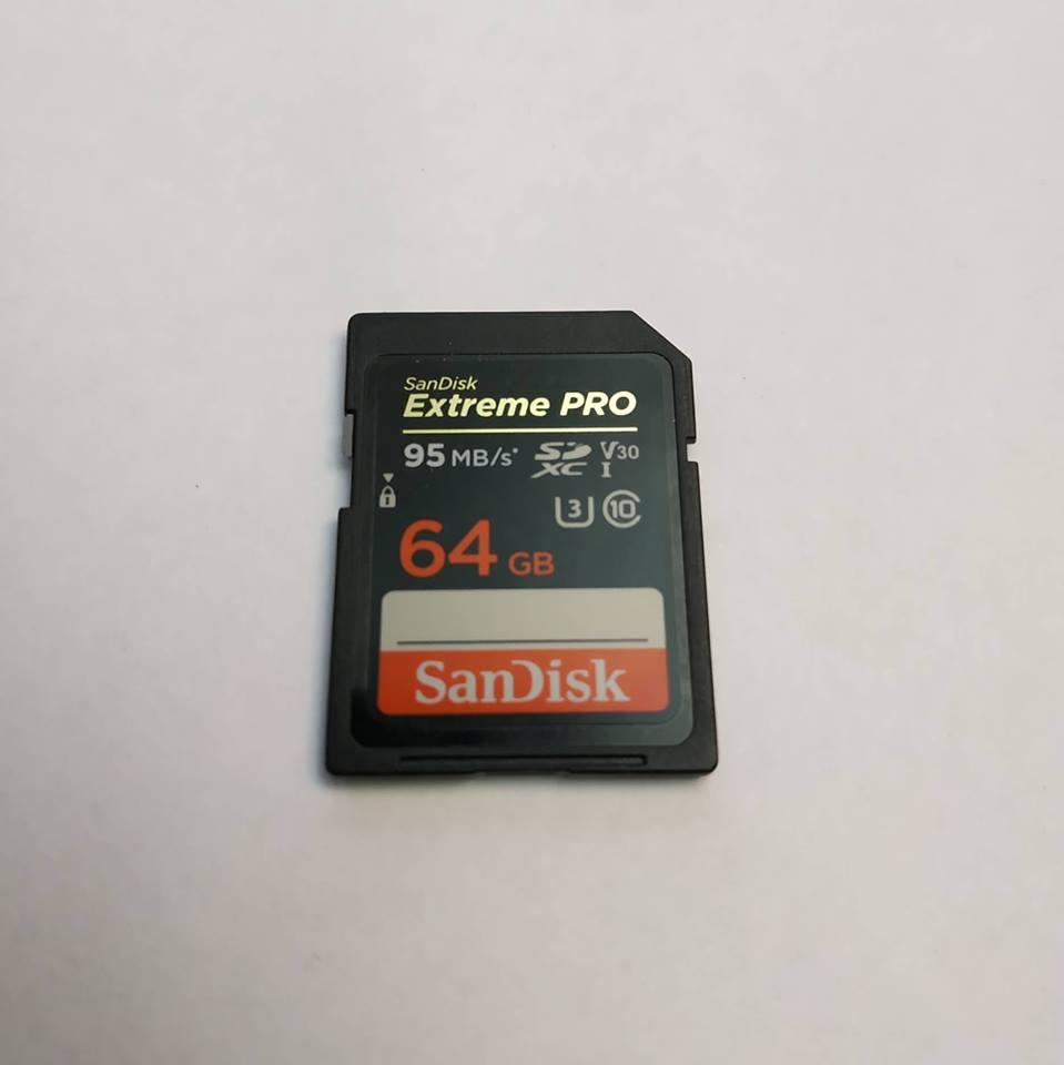 Memoria Sd Sandisk 64gb Extreme Pro U3 Sdhc 95mb/s En Caja