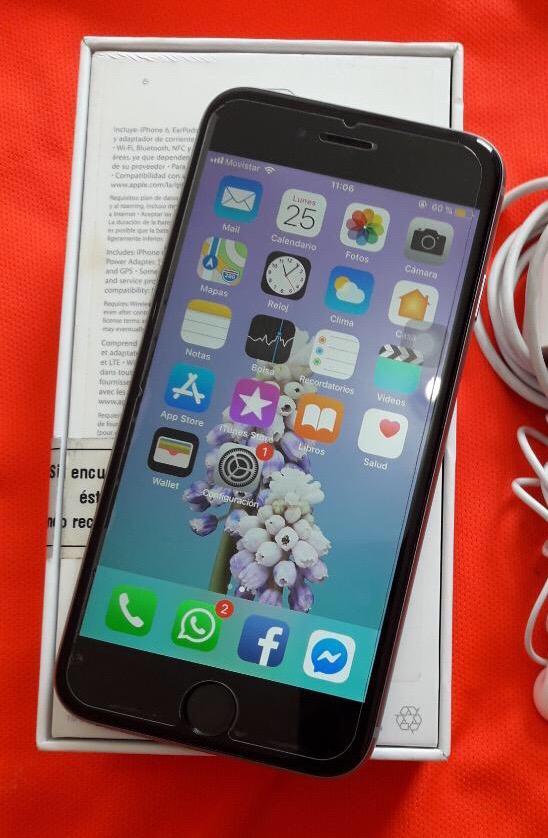 iPhone 6 gris 128 gb