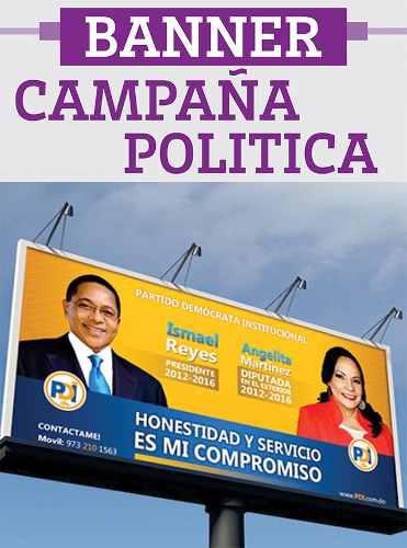 Banner Campaña Politica Gigantografias Pasacalles