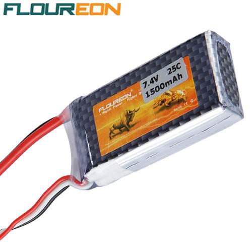 Bateria Lipo Floureon 2s 7.4v 1500mah 25c Rc Arduino Pic