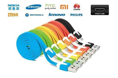 Cable Datos Celular 2 Metros. Colores Samsung, Nokia