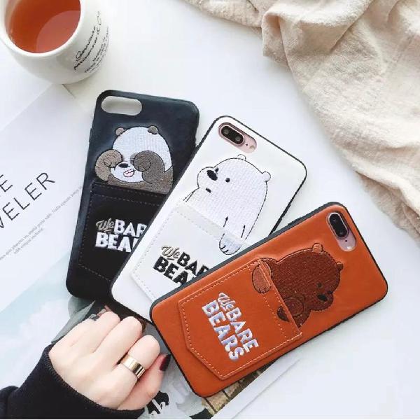 Case Solo para iPhone 7 Plus Y 8 Plus The Bare Bears con