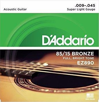 D'addario Cuerdas Acustica Metal Calibre 09-42 Originales!!