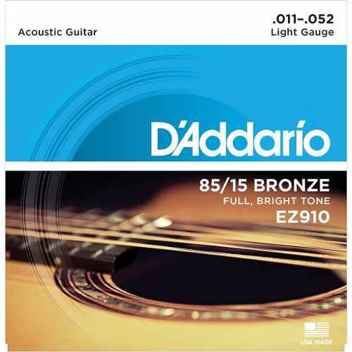 D'addario Cuerdas Acustica Metal Calibre 11-52 Originales!!