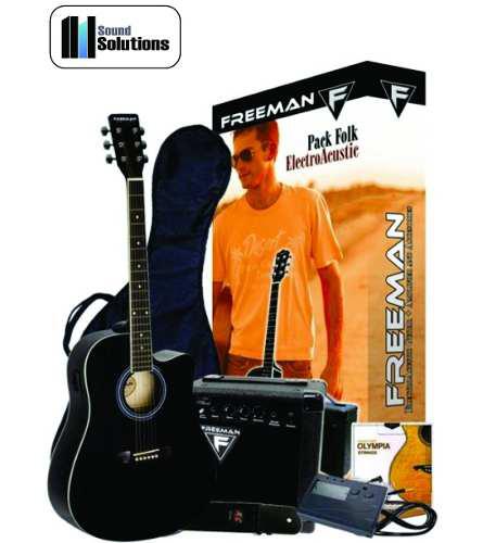 Folk Bk Pack Guitarra E/a Freeman - Ss-pro