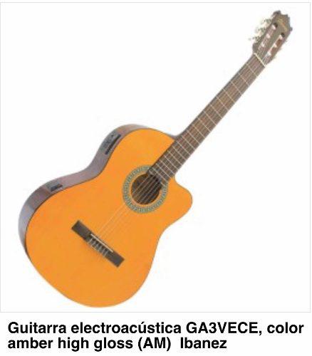 Guitarra Electroacustica Ga3vece Color Amber High G Ibanez