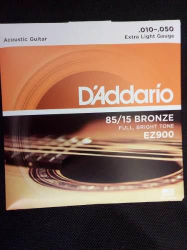 Set Cuerdas Daddario Para Guitarra Electroacustica 010-050