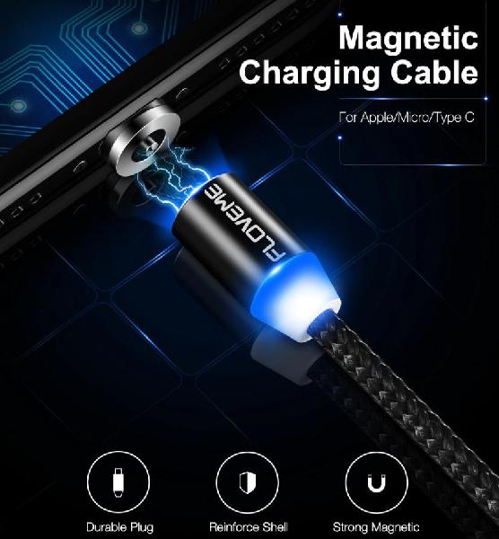 Cable Cargador Magnético imán micro usb