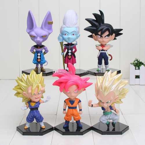 Colección Dragon Ball Z Kai Gt Super Set 6 Figuras