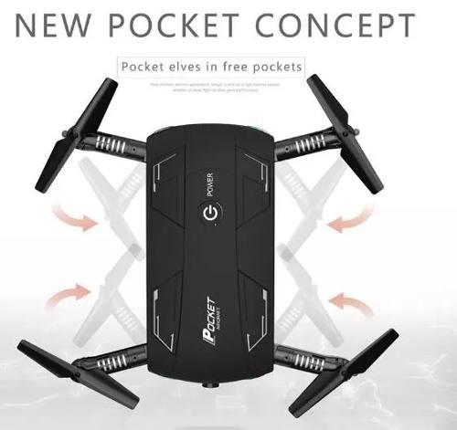 Dron Pocket Juguete Con Camara Wifi Android Y Ios