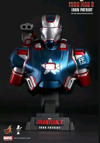 Hottoys Marvel Iron Man 3 Iron Patriot 1:4 Collectible Figur