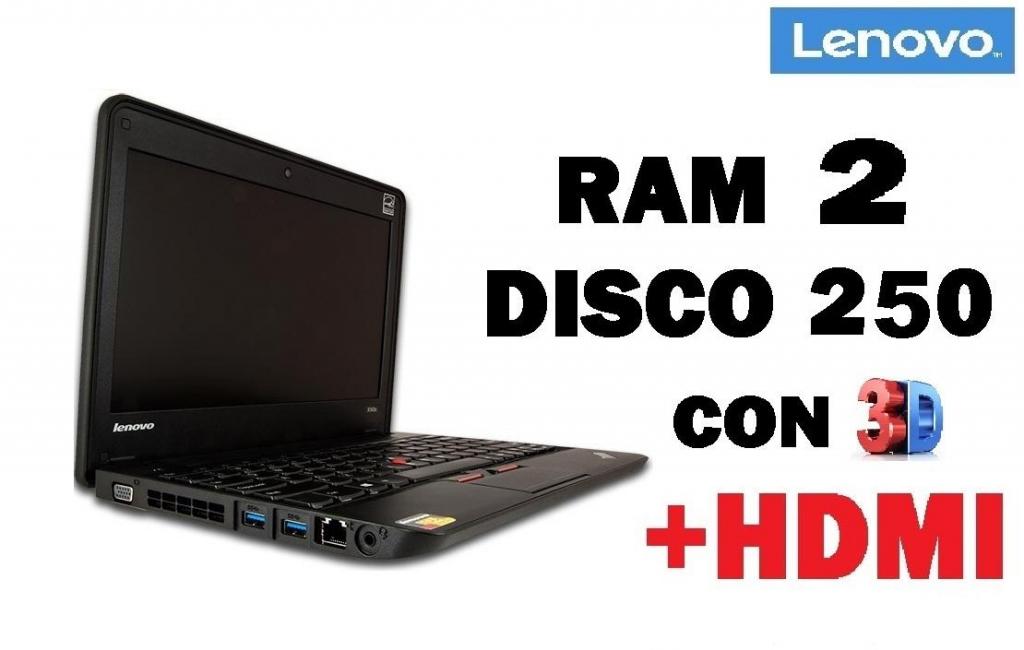 Laptop Notebook Mini Lenovox140e Empresarial Ram2 Hd250hdmi