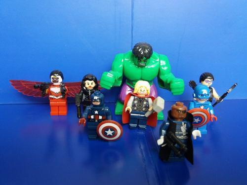 Lego Copia Minifiguras Avengers Set