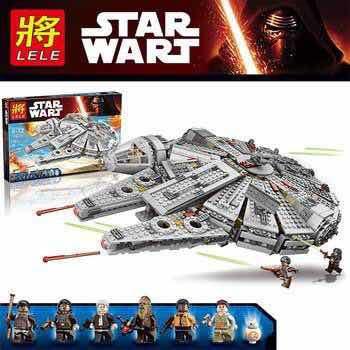 Lego Halcón Milenario Star Wars Lele Por Mayor 1374 Piezas