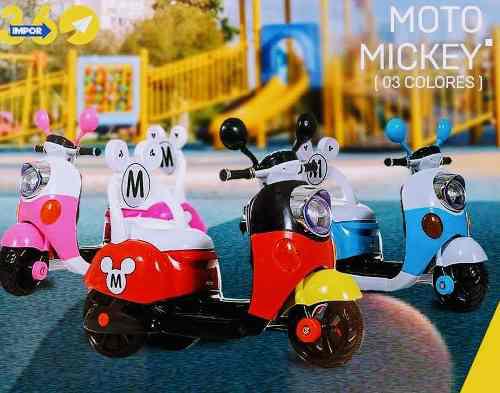 Moto Modelo Mickey Mouse A Bateria