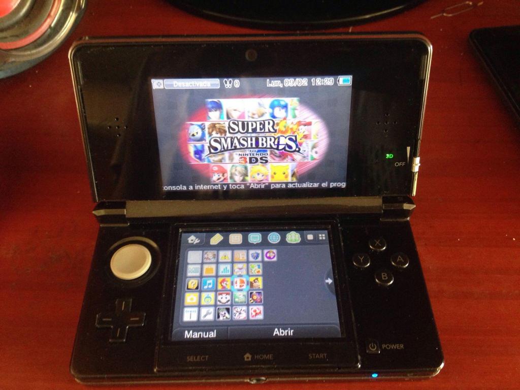 Nintendo 3ds flasheado con Lapiz, Cargador original