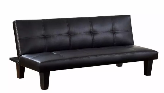 Sofa Cama Cuerina Negro