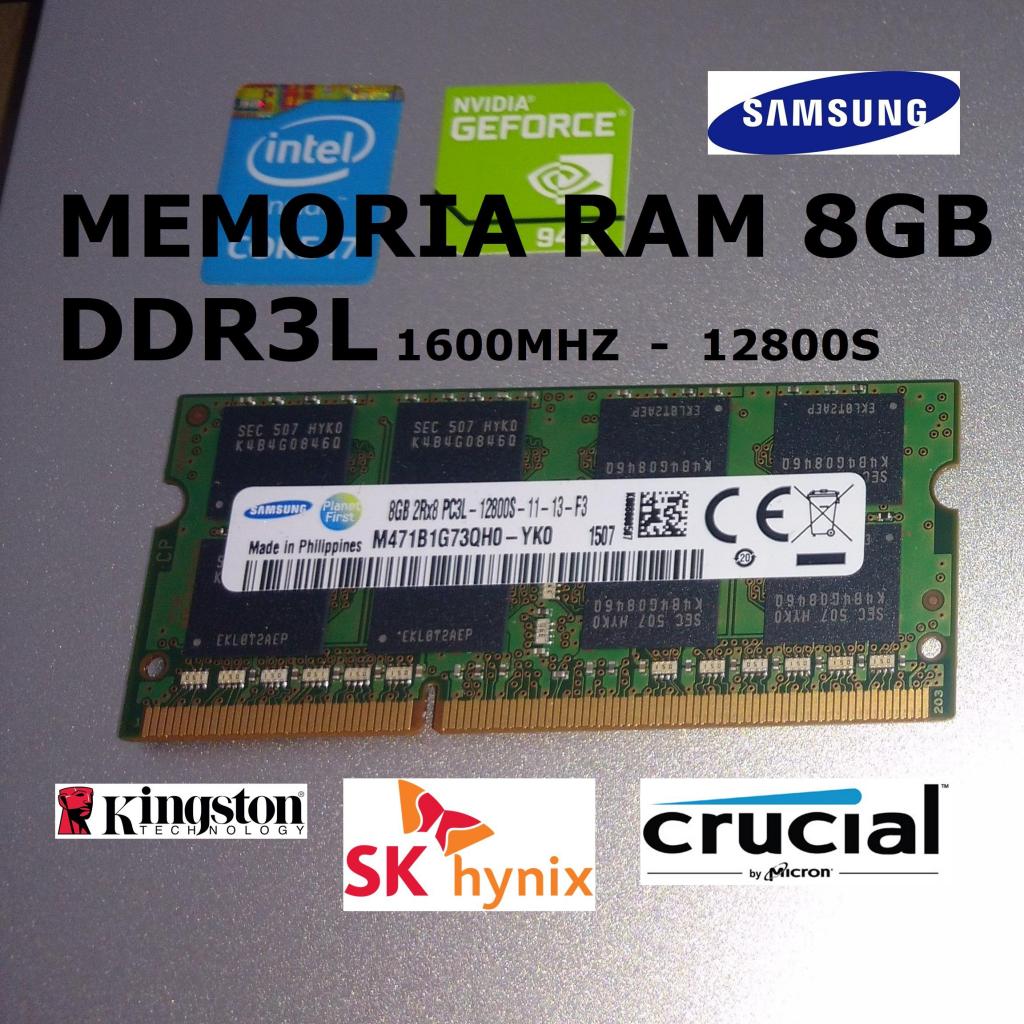 memoria Ram de 8GB para laptop i7, i5, i3, Lenovo, Dell