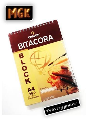 Bitacora Canson A4 - 90 Hojas X 90 Gr