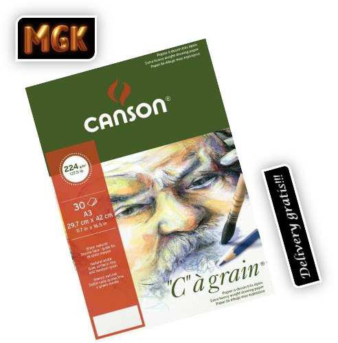 Block Canson Ca Grain 224 Gr. A3