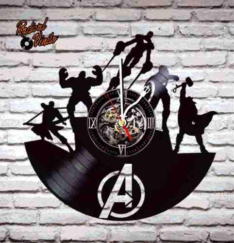 Reloj De Vinilo Retro Avengers Regalos