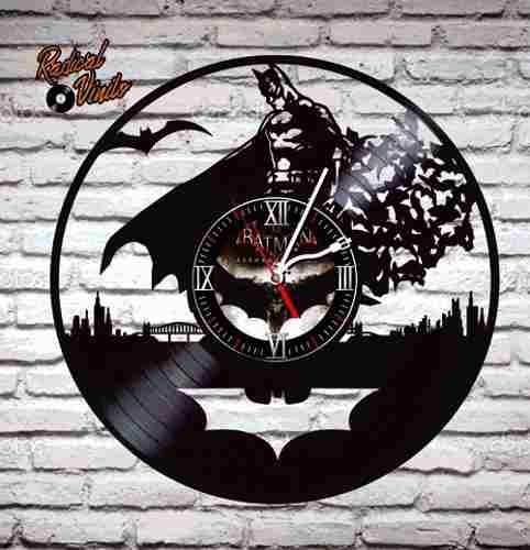 Reloj De Vinilo Retro Batman 3 Regalos