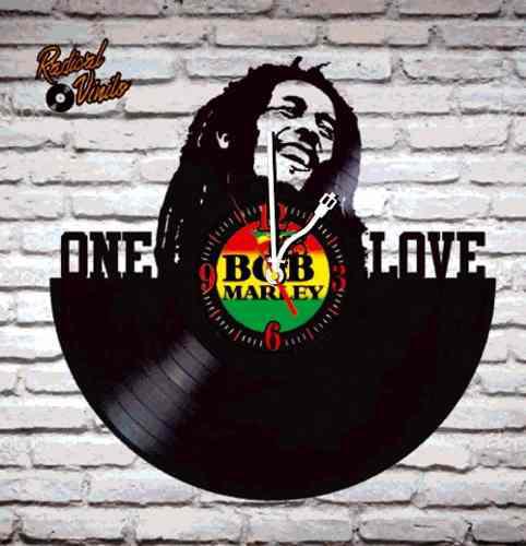 Reloj De Vinilo Retro Bob Marley Regalos