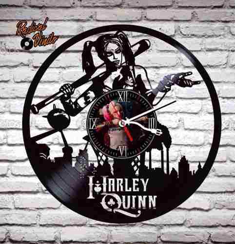 Reloj De Vinilo Retro Harley Quinn Regalos