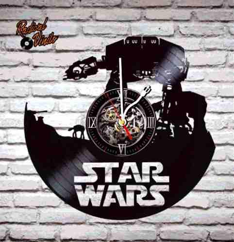 Reloj De Vinilo Retro Star Wars At - At Regalos