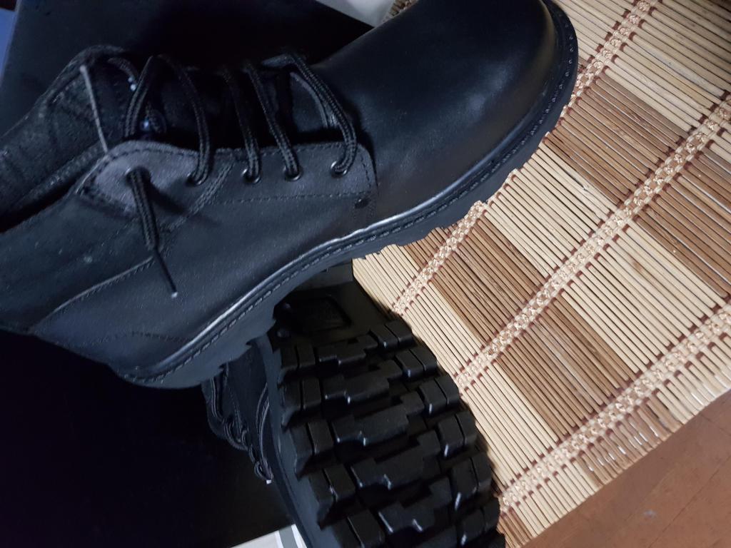 zapatos botines negros punta acera prevencion nuevos talla