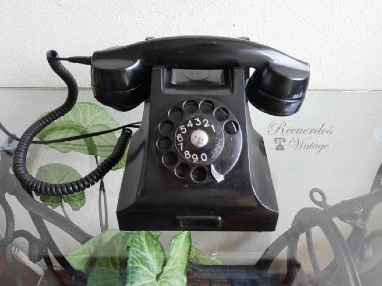 Antiguo Teléfono de Baquelita Marca Eric