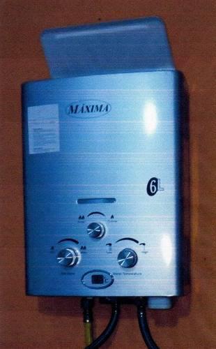 Calentador De Agua Maxima A Gas Glp Balon De 6 Litros Tipo A
