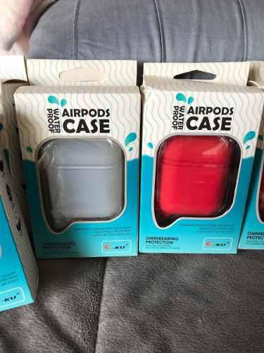 Funda Case Protector Apple Airpods + Gancho