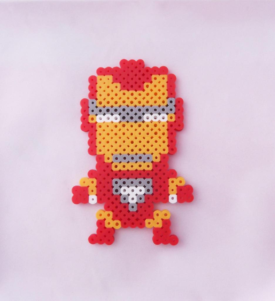 Hama Beads Figura Iron Man