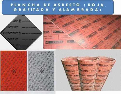Plancha De Asbesto (Rojo, Grafitado Y Alambrada)