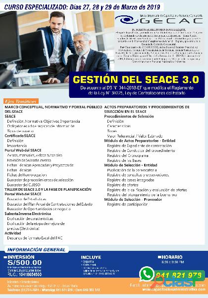 GESTIÓN DEL SEACE 3.0
