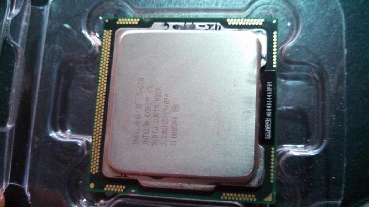procesador intel I5 650 de primera generacion con disipador