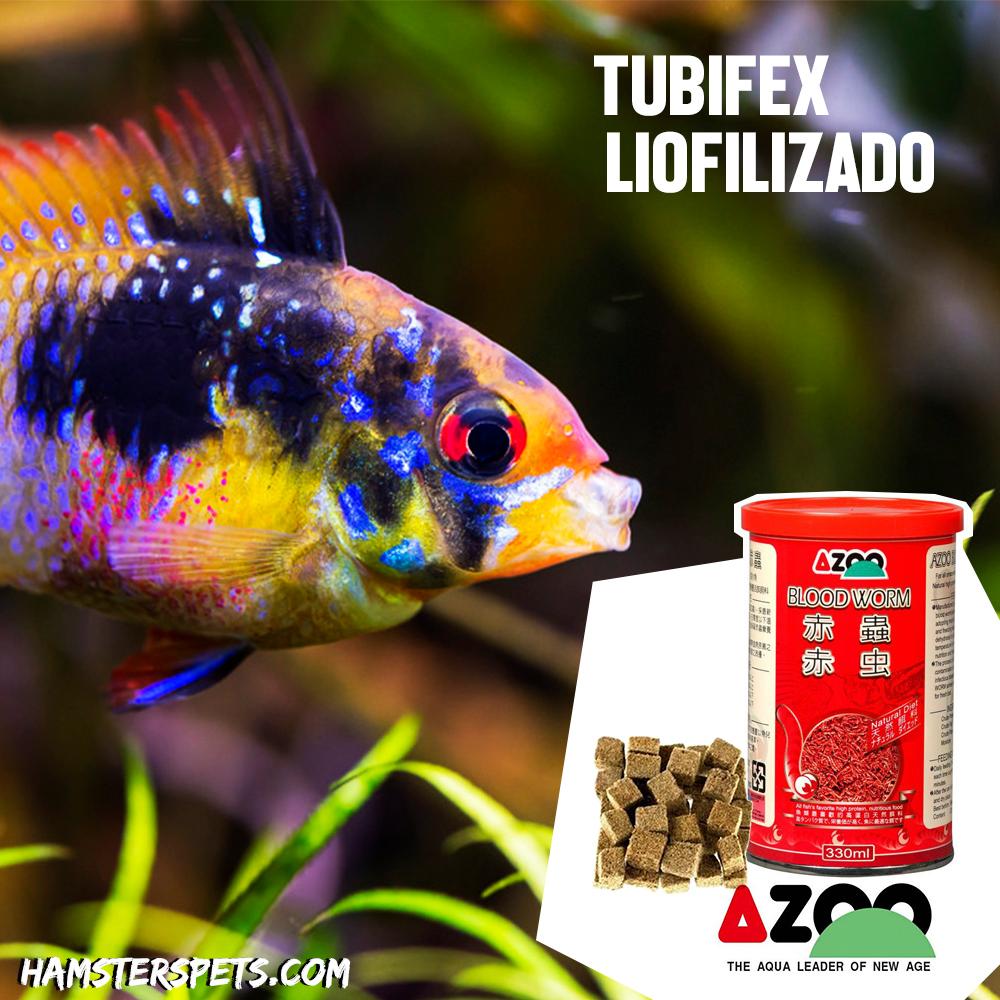 tubifex azoo liofilizado para todo tipo de peces a granel