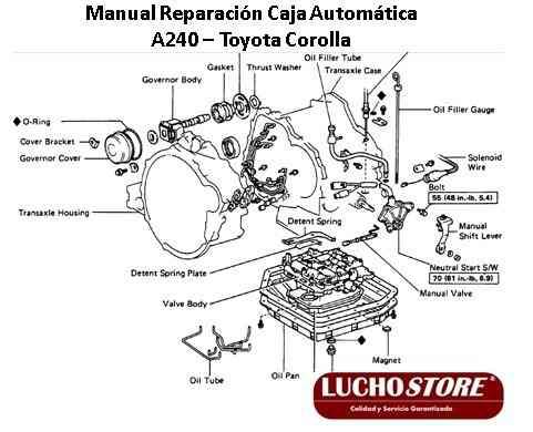 Caja A240 Toyota Corolla Automatica Manual Taller Reparacion