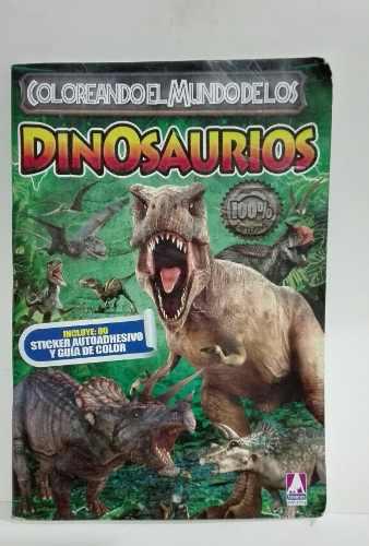 Coloreo Dinosaurio-princesas 80 Pag. B/n C/sticker