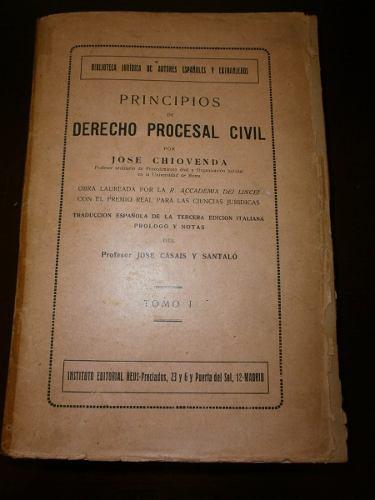 Principios De Derecho Procesal Civil-chiovenda