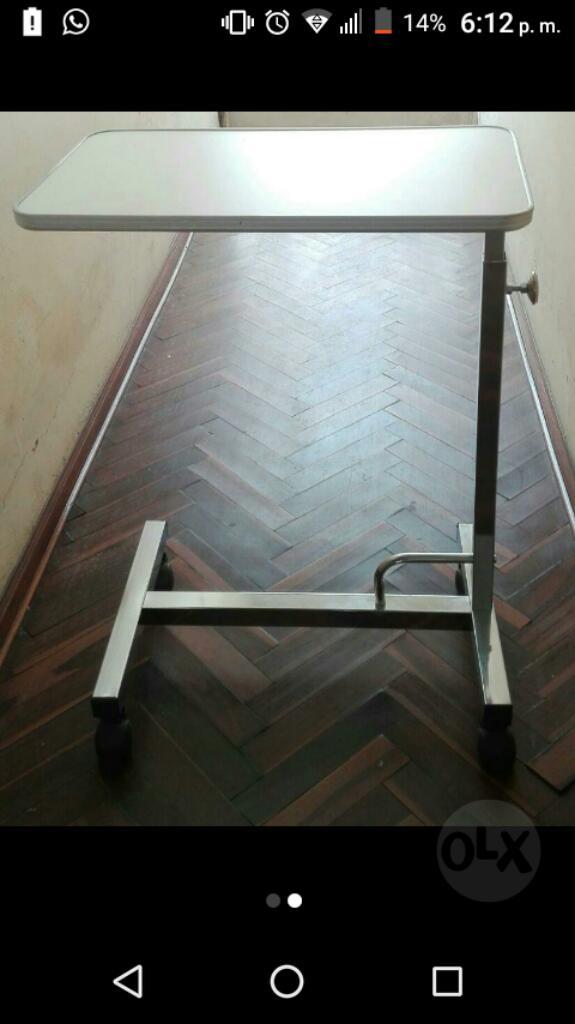 Se Vende Mesa para Cama Clinica Cromada