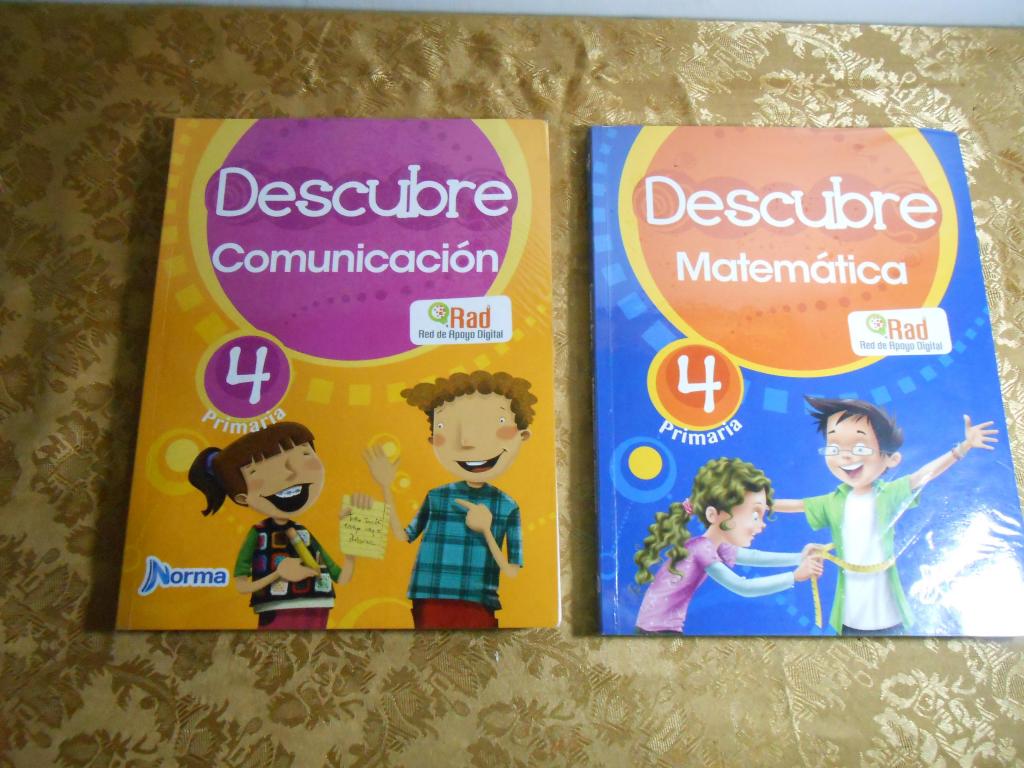 DESCUBRE MATEMÁTICA 4, DESCUBRE COMUNICACIÓN 4 PRIMARIA.