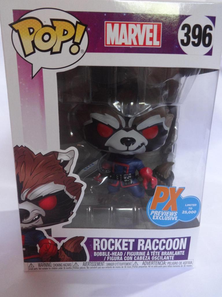 Funko Pop Rocket Raccoon Px Previews Exclusive Marvel